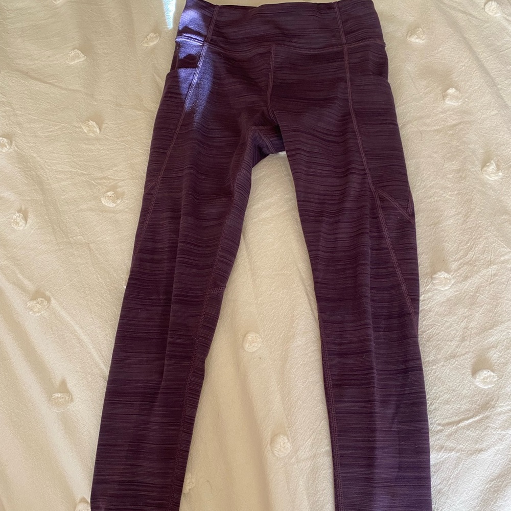 Purple striped athleta leggings!